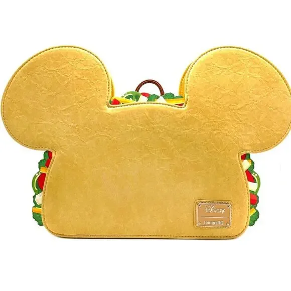 Loungefly X LASR Exclusive Mickey Taco Convertible Backpack - Picture 5 of 7